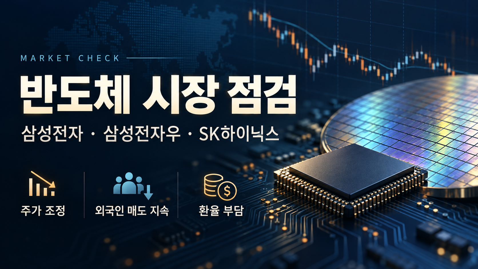 삼성전자·삼성전자우·SK하이닉스 시장 점검: 주가 조정, 외국인 매도 지속, 환율 부담