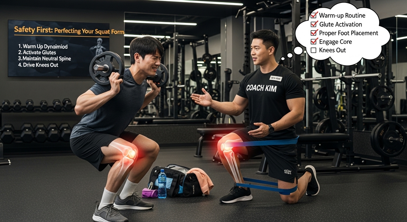 헬린이&amp;#44; 스쿼트 통증&amp;#44; 무릎 통증