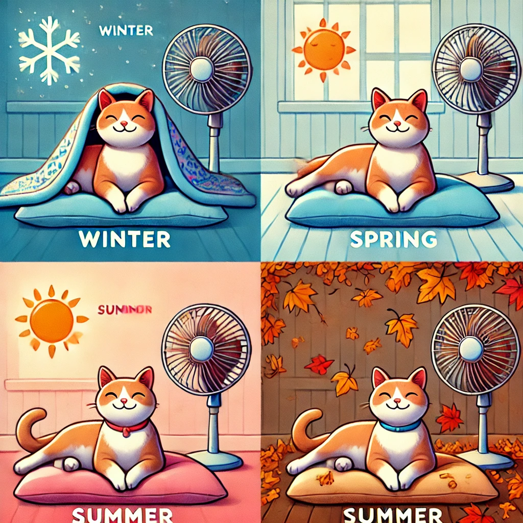 고양이의 계절별 건강 관리법