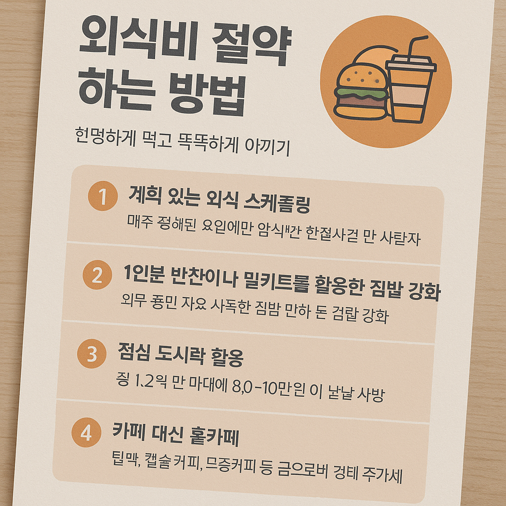 외식비 절약 관련 사진