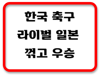 한국축구우승썸네일