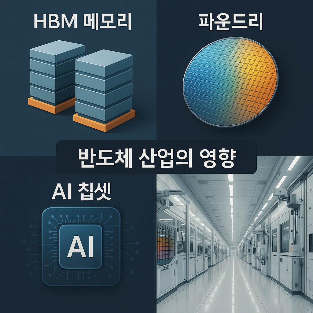 한국 반도체 산업 영향 인포그래픽