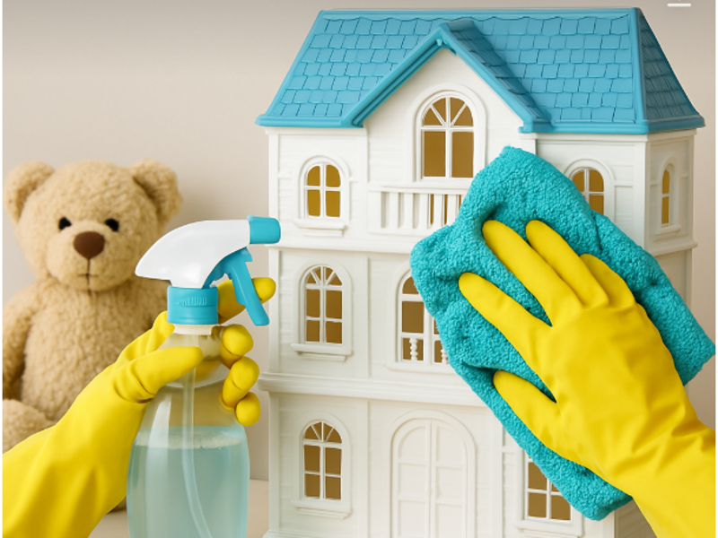 아이 방 장남감 소독 후 이미지