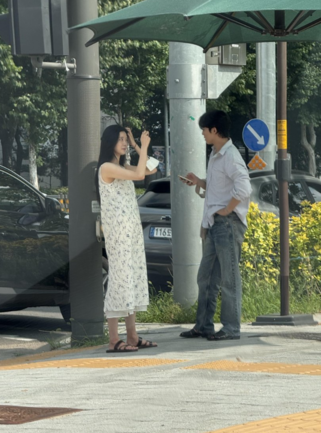 지민과 제연 양재동데이트 목격 사진