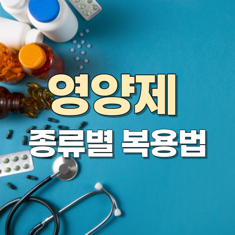영양제 복용법
