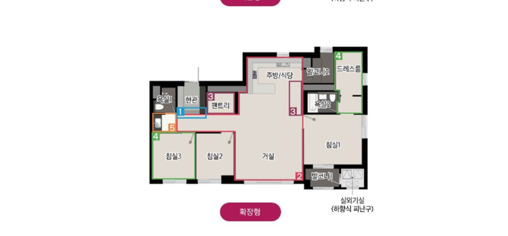 과천 르센토 데시앙 평면도