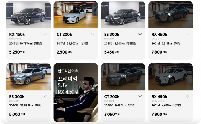 렉서스중고차가격대