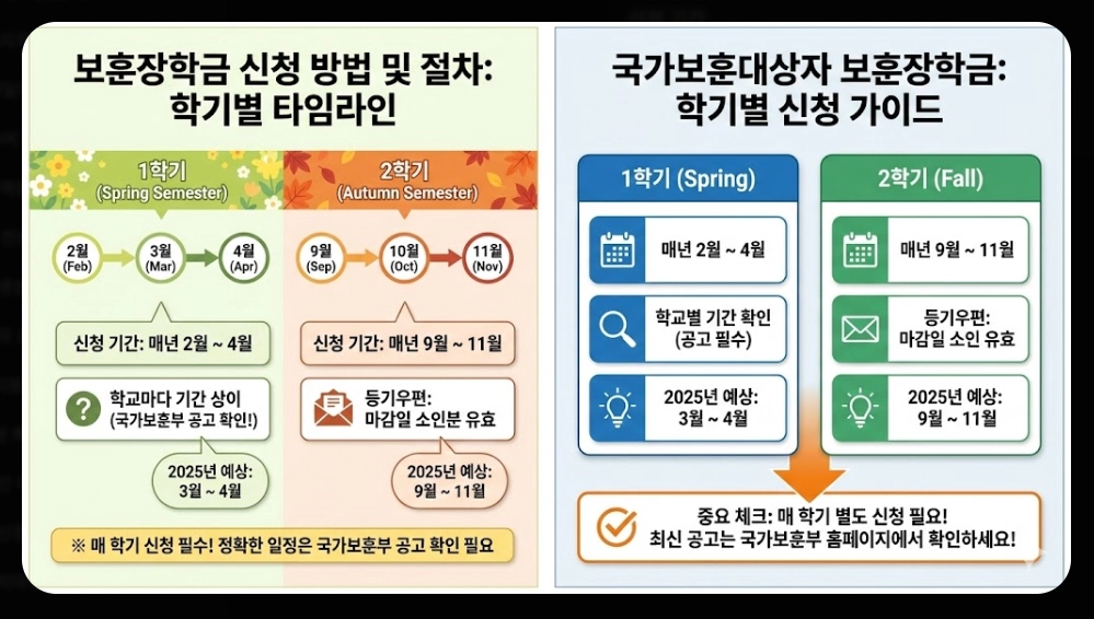 국가보훈대상자 보훈장학금 신청자격,신청방법