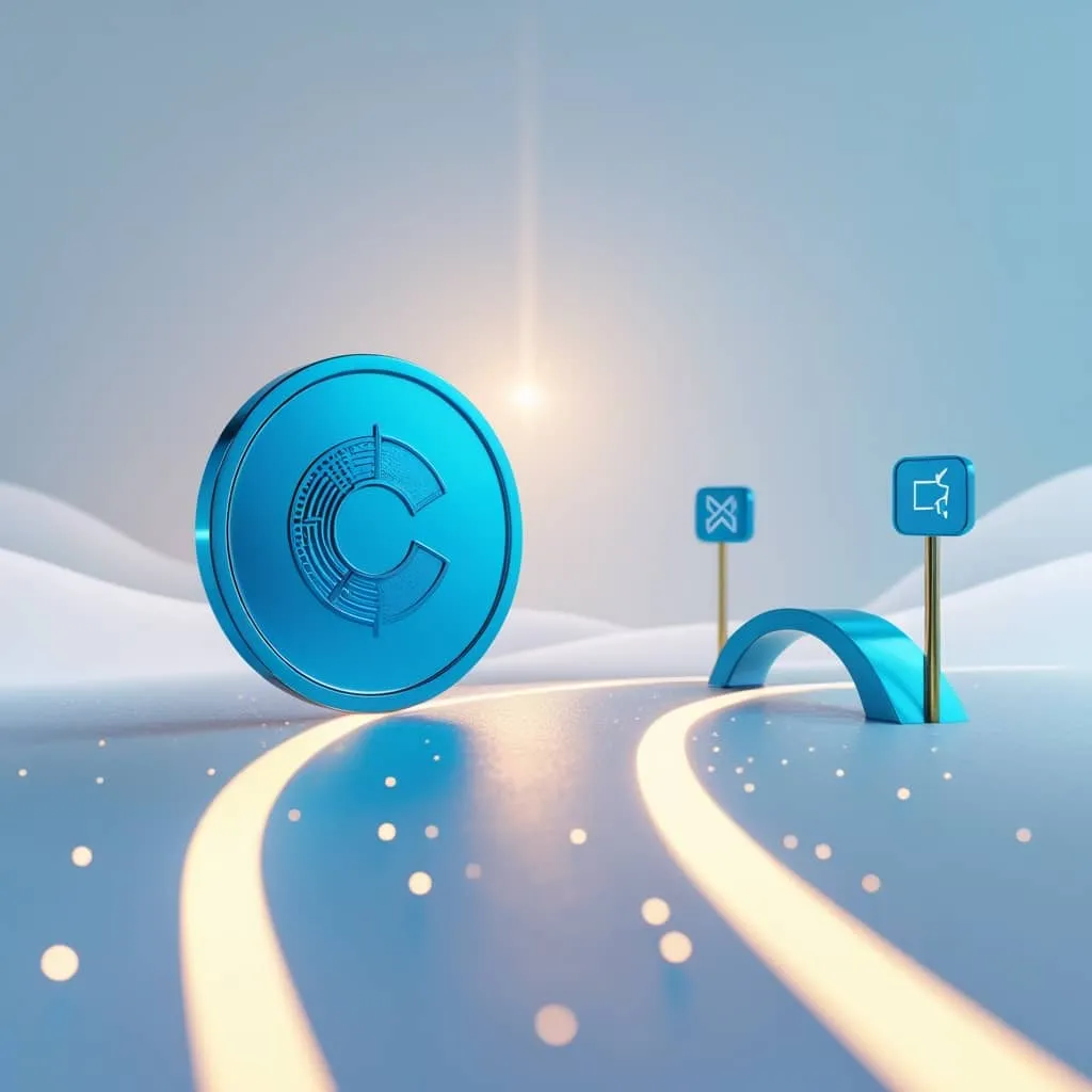 크로노스코인의 로드맵을 상징적으로 나타낸 이미지.