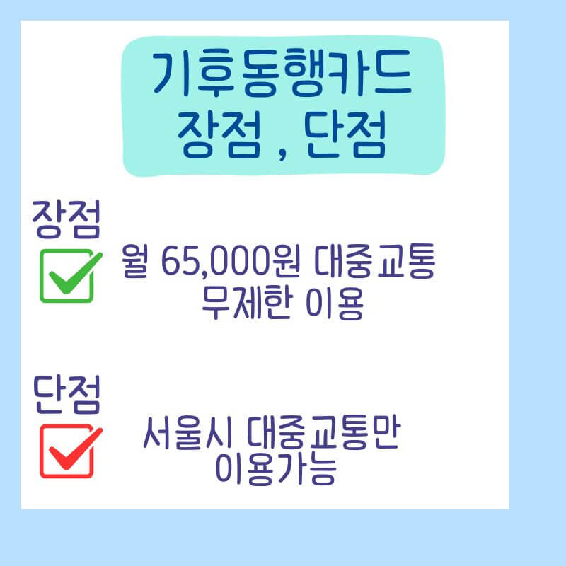 기후동행카드-장점-단점