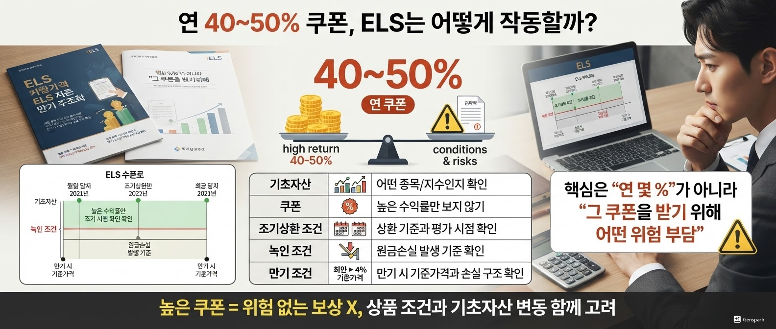 연 40~50% 쿠폰, ELS는 어떻게 작동할까?