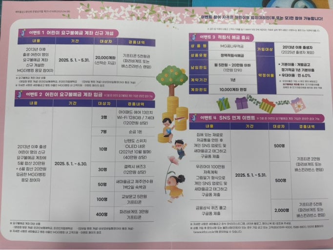 새마을금고 MG꿈나무적금