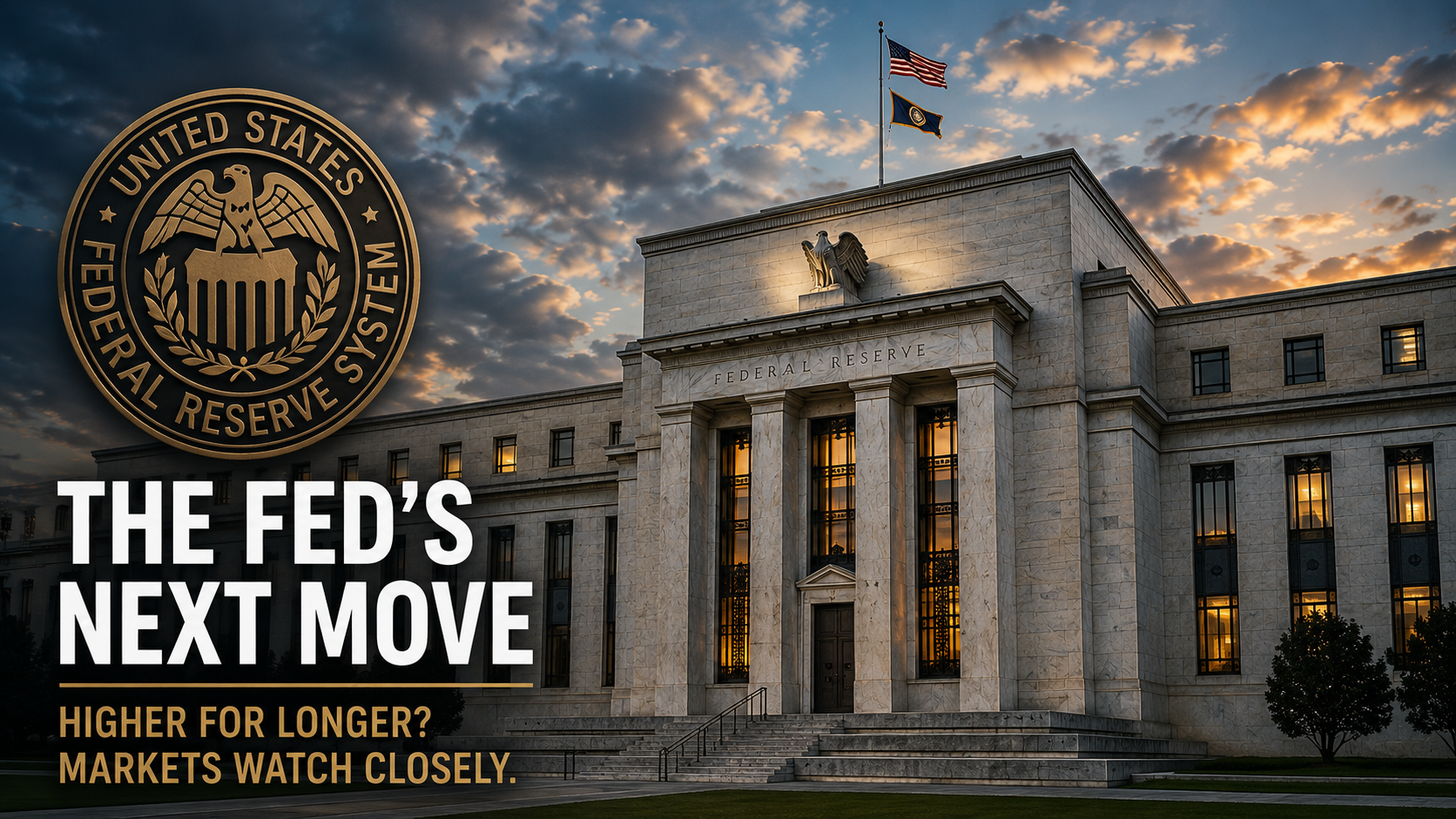 Federal Reserve building representing higher-for-longer interest rate concerns