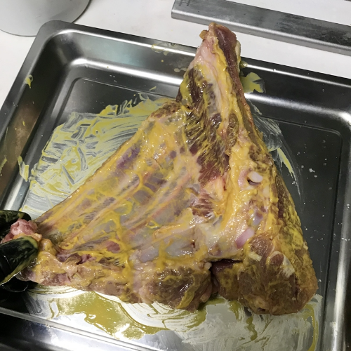 한돈 등갈비 머스타드