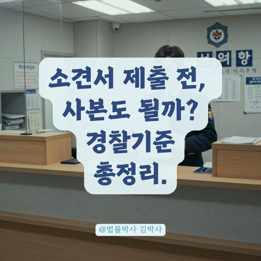 경찰서 제출용 소견서, 원본 대신 사본 내도 될까? 제출 전 꼭 확인하세요.