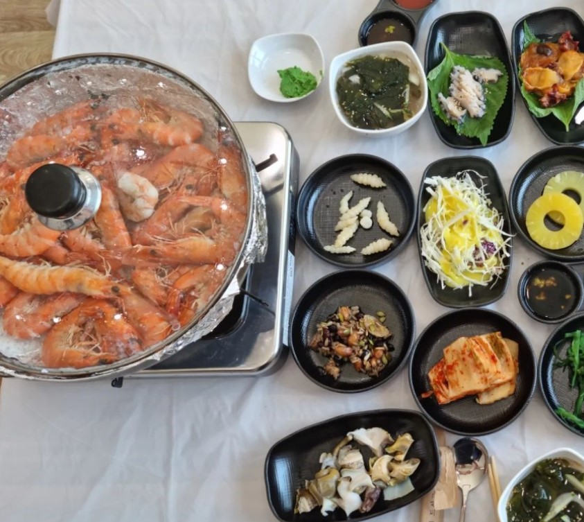 남당항대하축제-대하구이-상차림