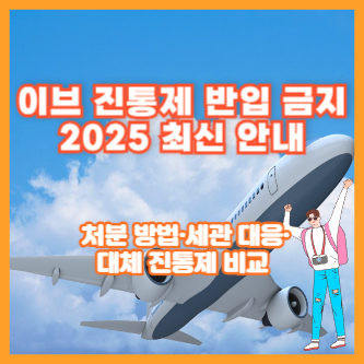 이브 진통제 반입 금지 2025 최신 안내 ❘ 처분 방법&middot;세관 대응&middot;대체 진통제 비교