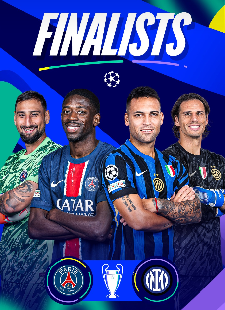 '2025 UEFA 챔피언스리그 결승' 포스터