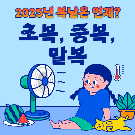 초복 중복 말복 날짜
