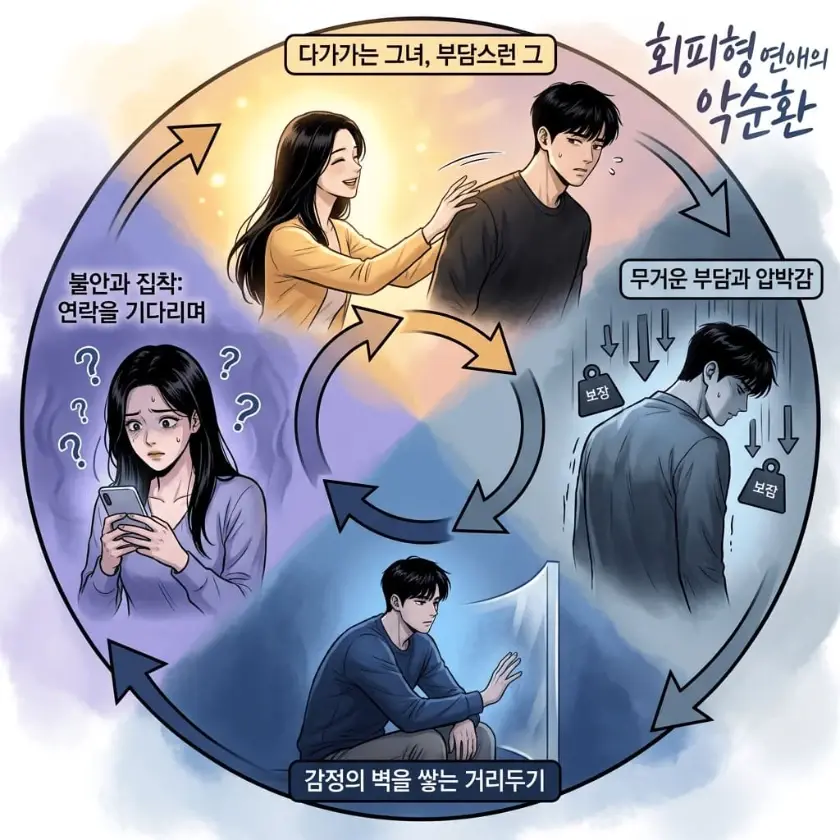 회피형 애착 유형 연애 특징과 반복되는 관계 패턴