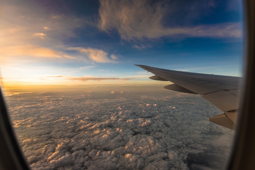 비행기 밖의 풍경