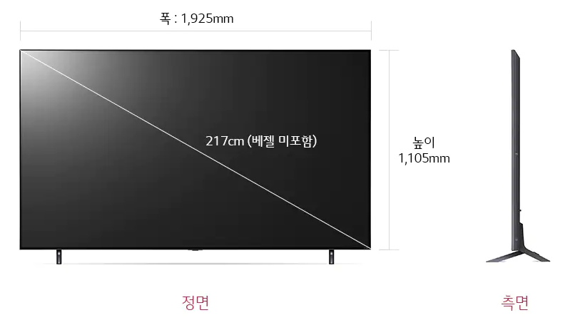 LG QNED 86QNED80KQA 상세 스펙