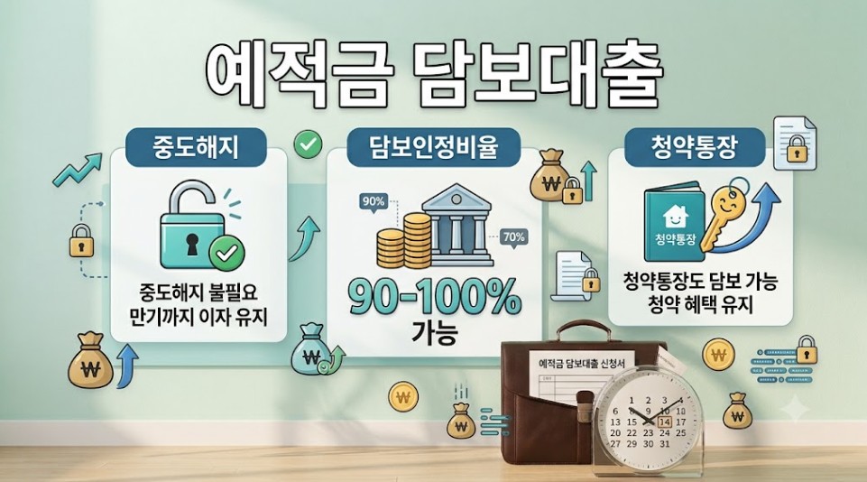 예적금담보대출 안내 사진