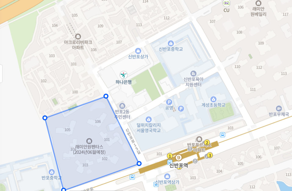 래미안원펜타스-위치