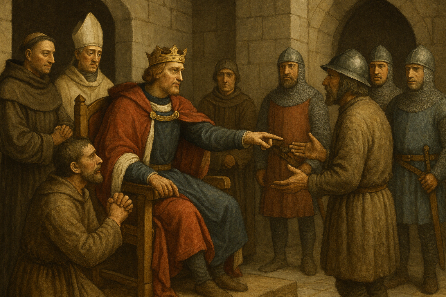 중세 재판 장면