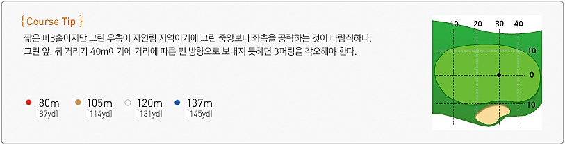 애플밸리cc 골프 코스 4번 홀