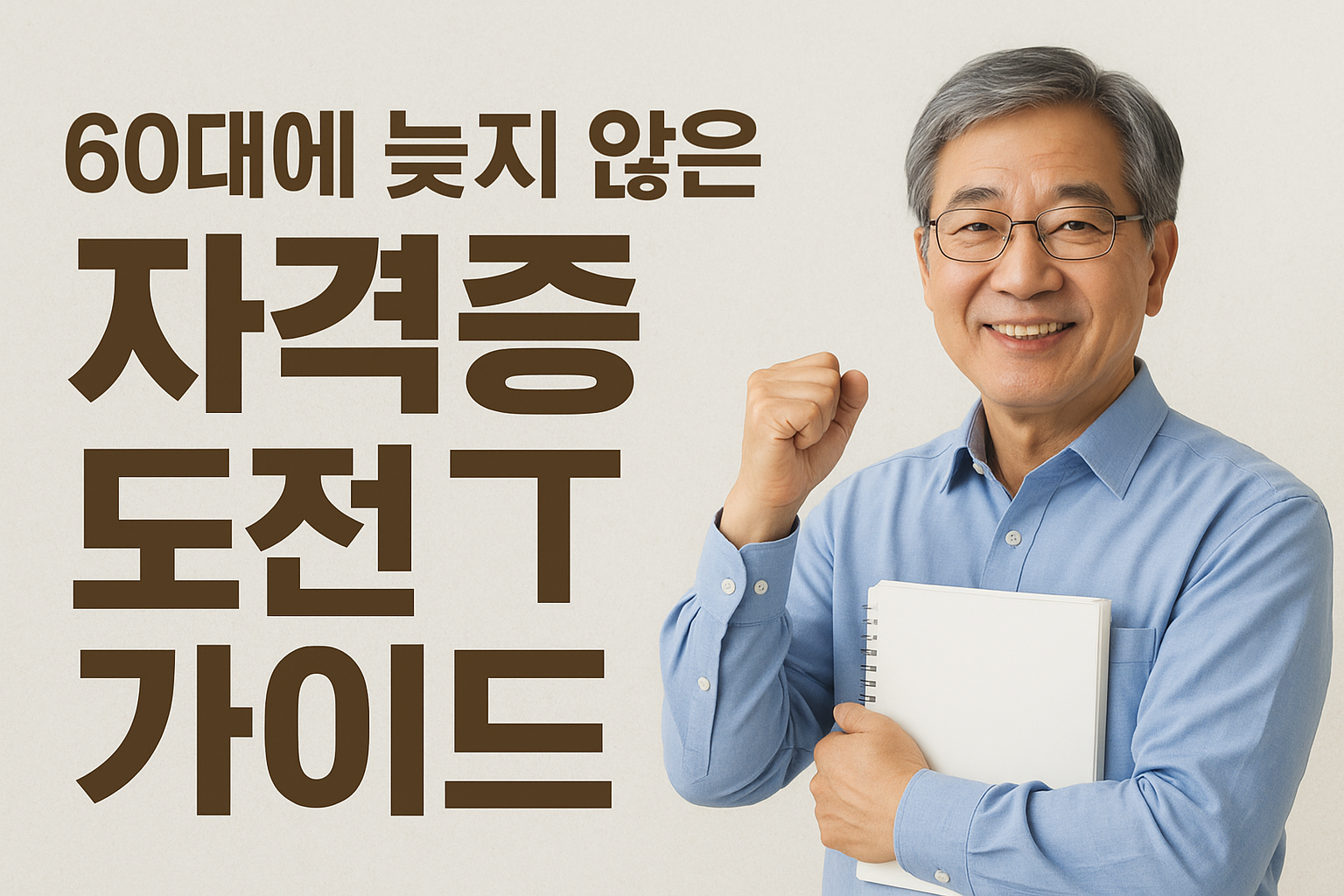 60대에 늦지 않은 자격증 도전