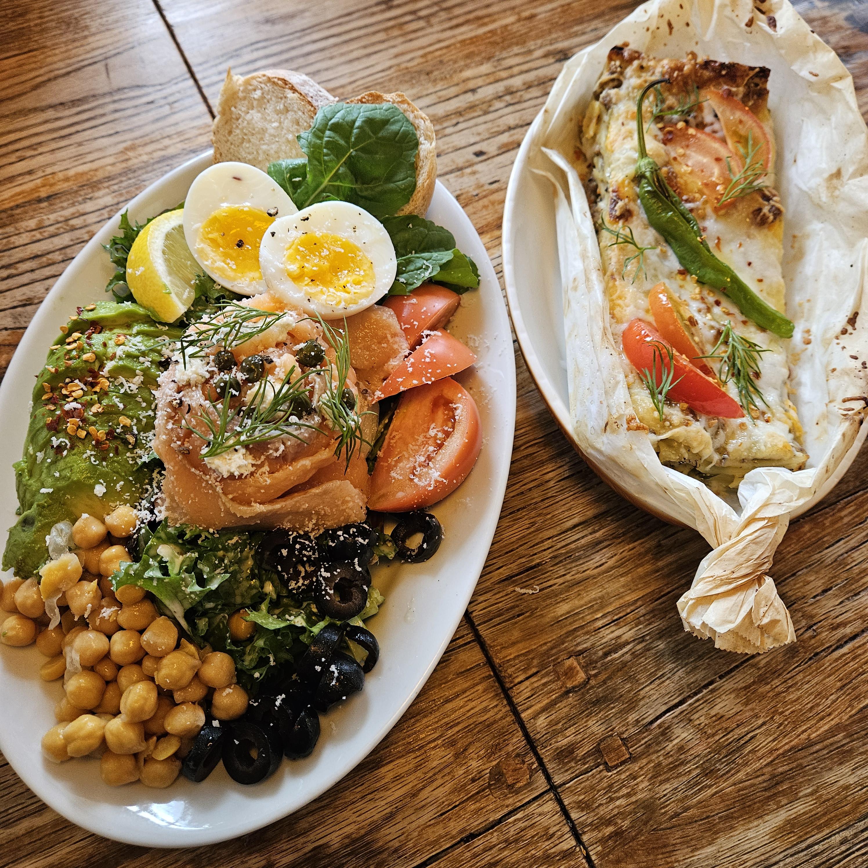 샐러드와 라자냐