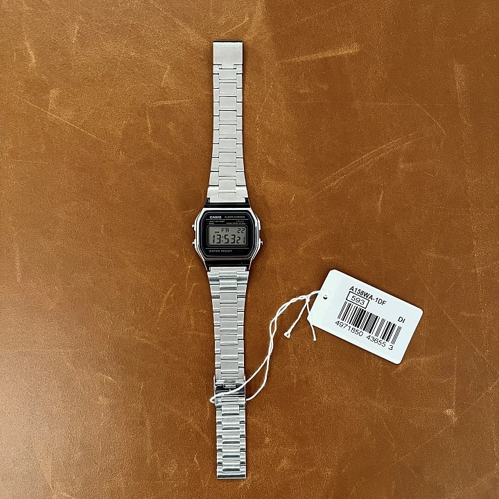 카시오 전자 손목시계 A158WA-1DF