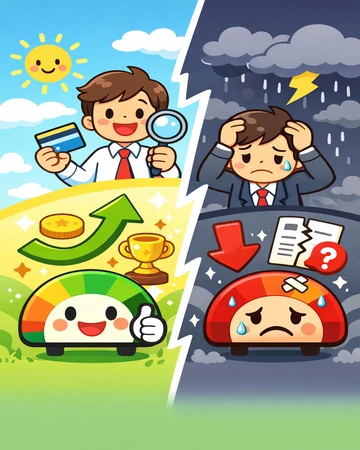 신용조회가 신용점수에 미치는 영향 구조 설명6