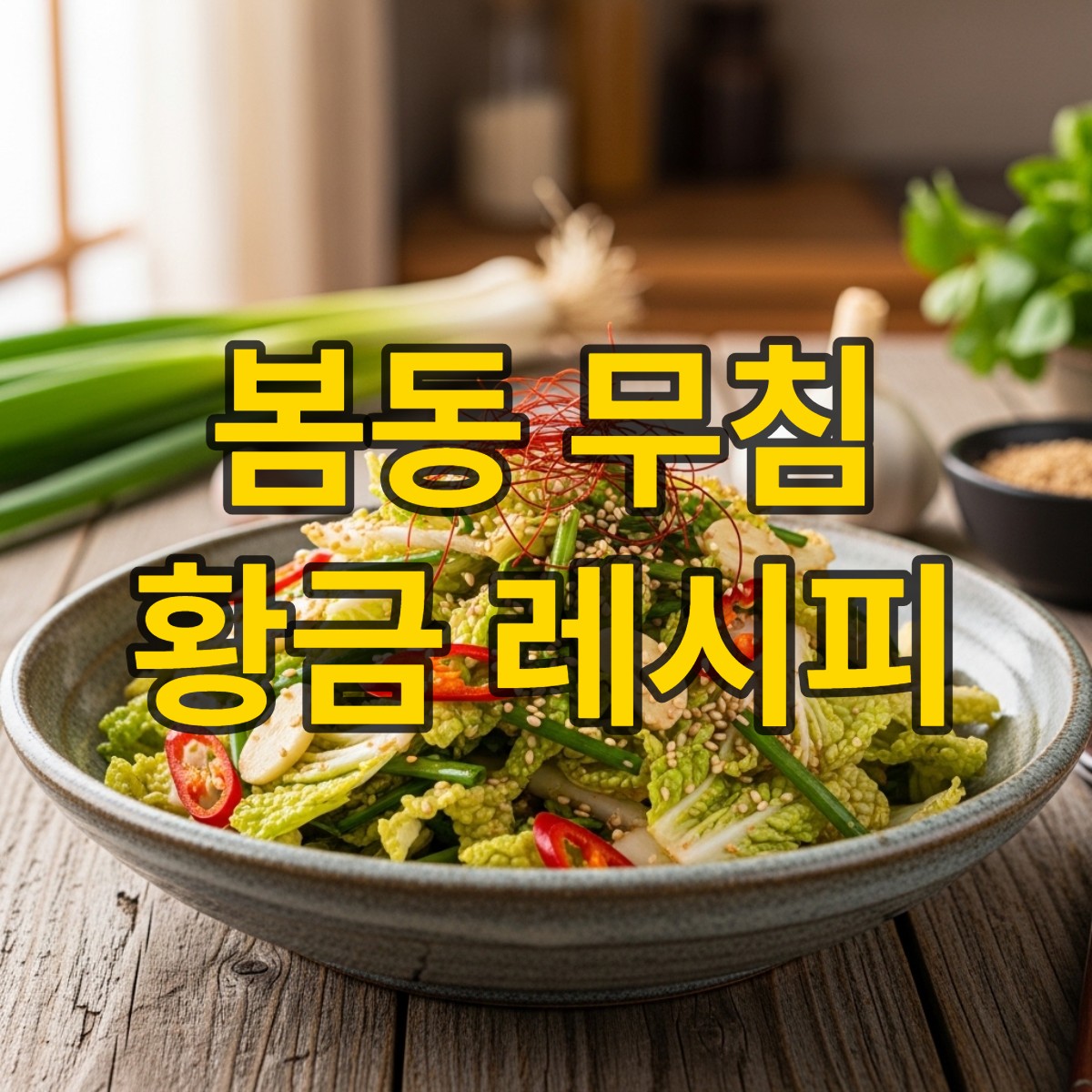봄동 무침 만드는 법