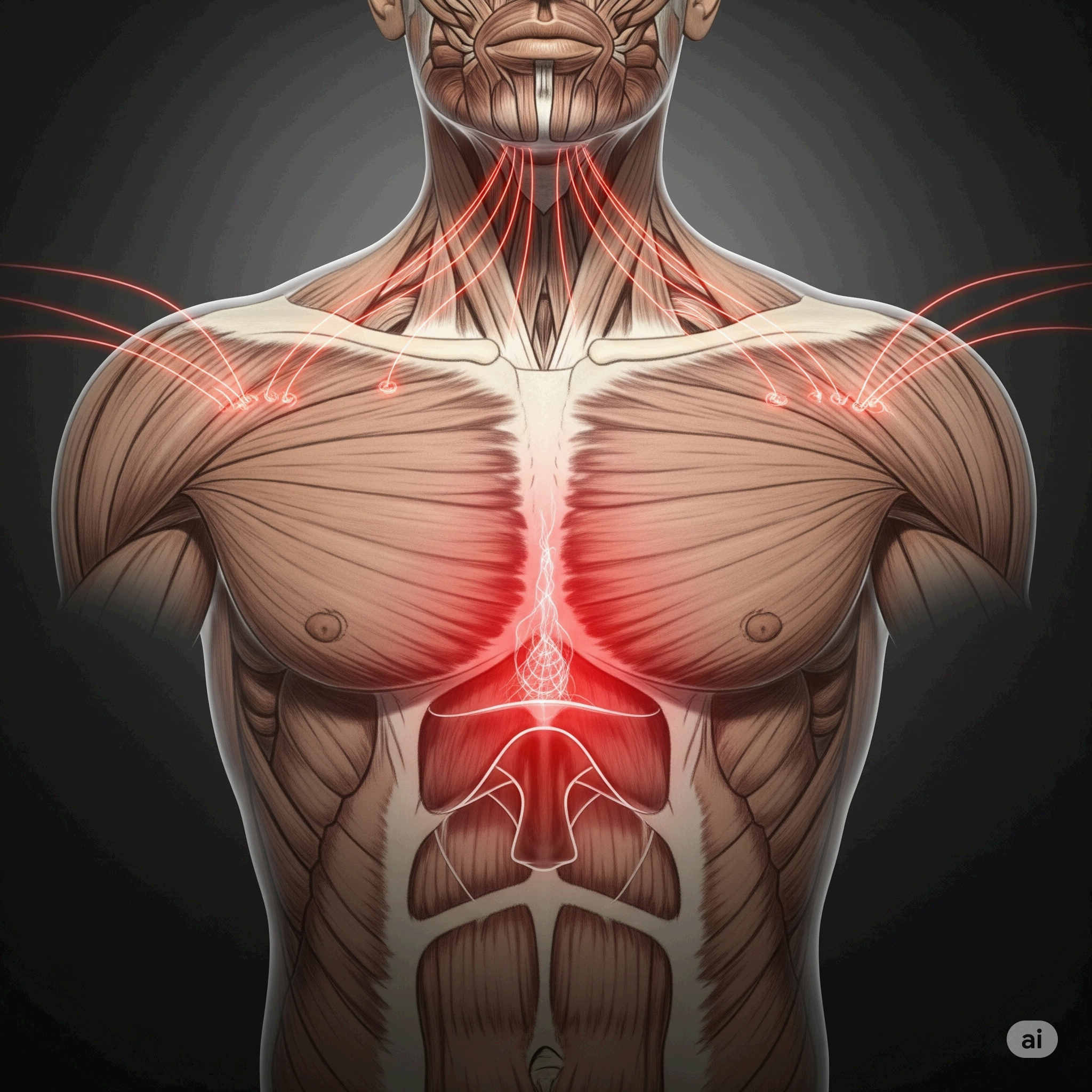스트레스와 흉부 긴장의 상관관계: 이완을 위한 호흡과 명상법