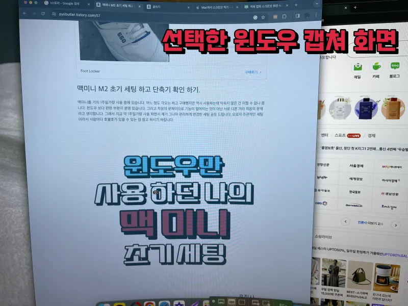 선택한 윈도우 캡쳐