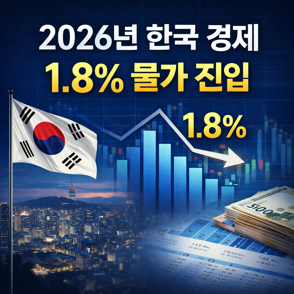 2026년 한국 경제 1.8% 물가 진입, 저성장·저물가 늪일까 안정기일까