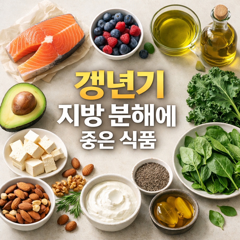 갱년기 지방 분해에 좋은 식품 총정리