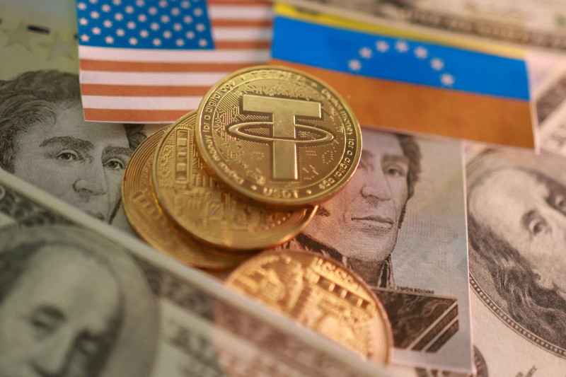 스테이블 코인 모형 이미지.