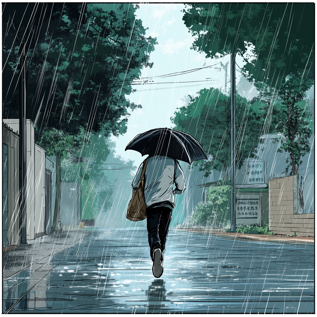 소나기 맞는 꿈