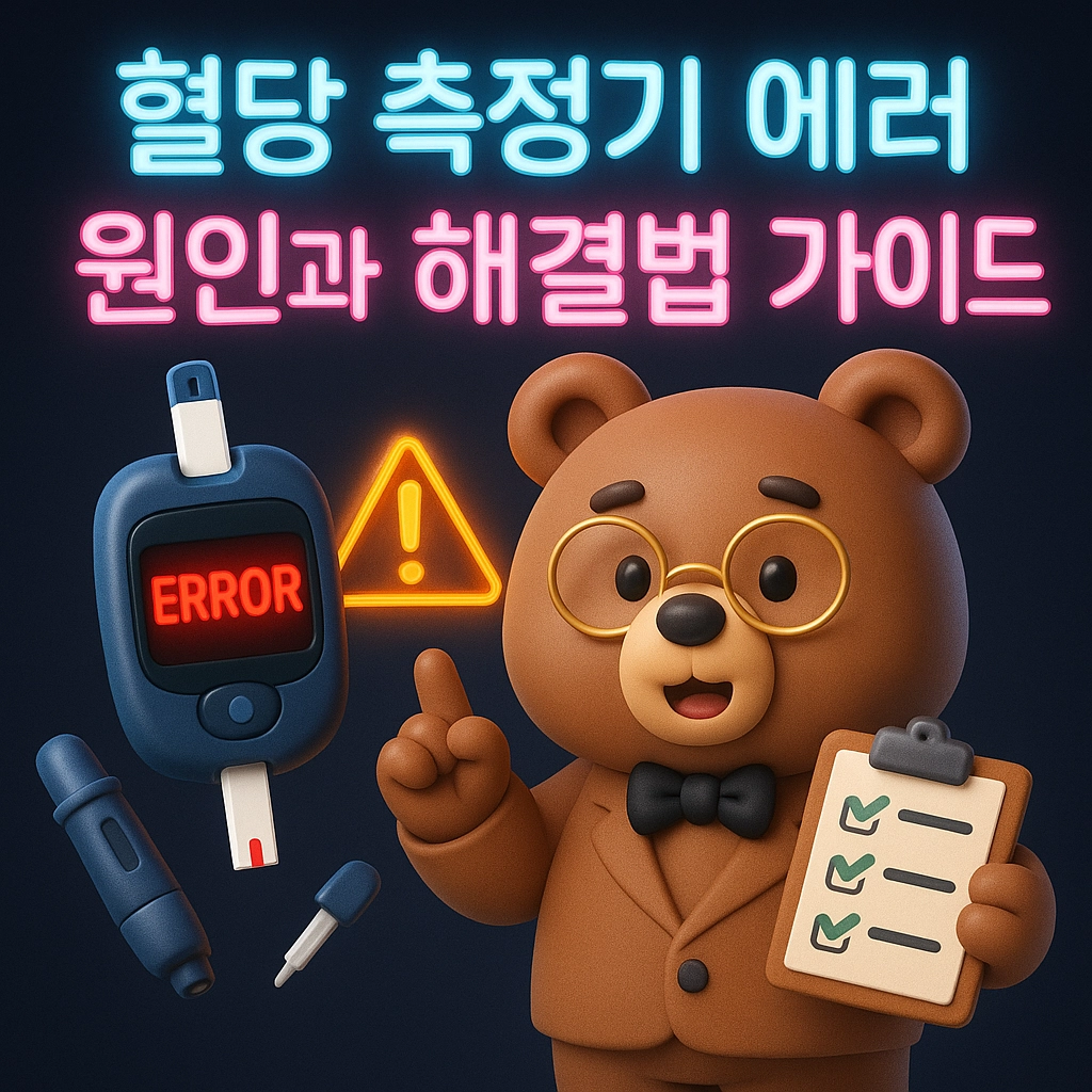 혈당 측정기 에러 원인과 해결법 가이드