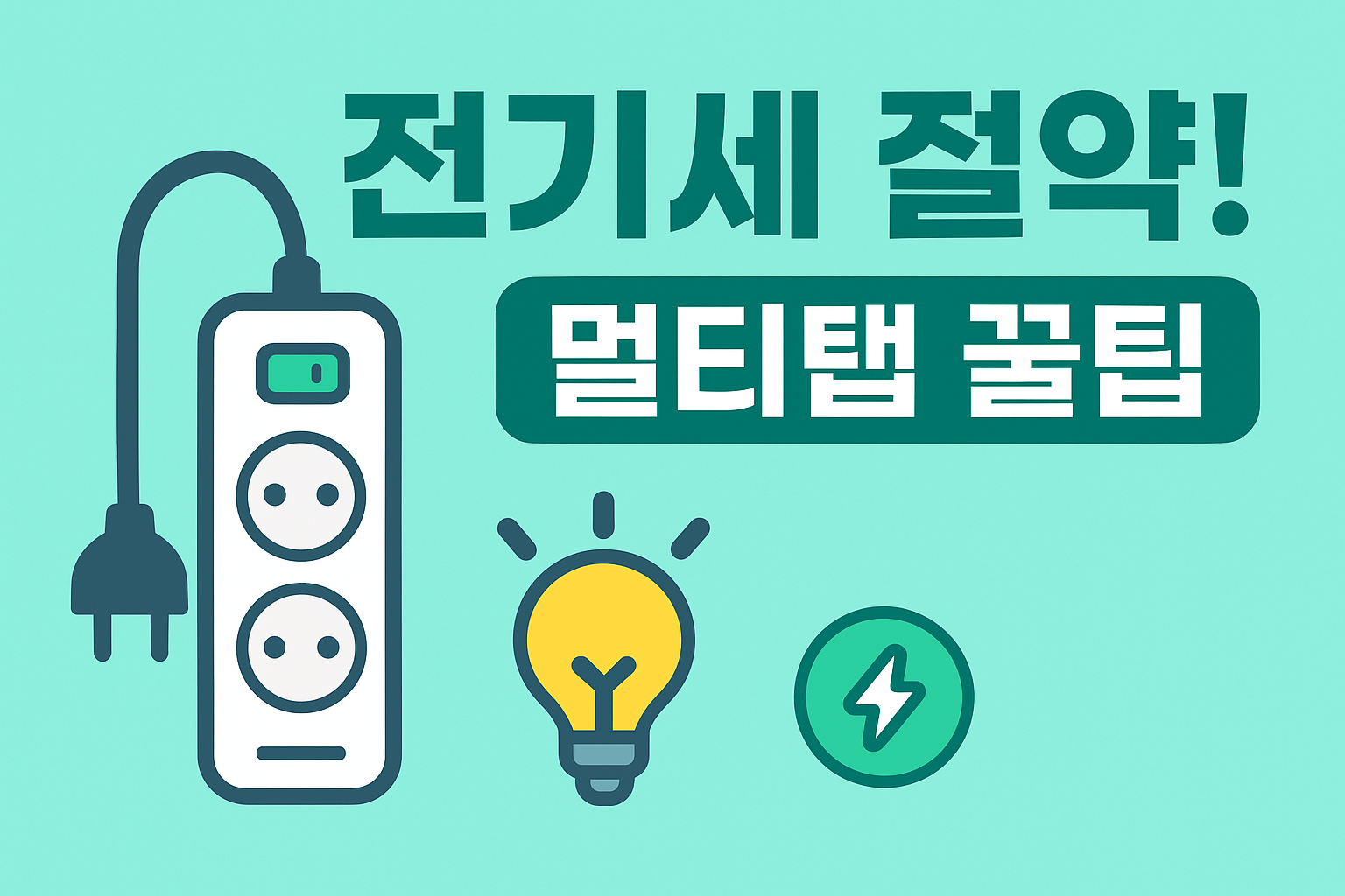 전기세 아끼는 멀티탭 사용법 총정리