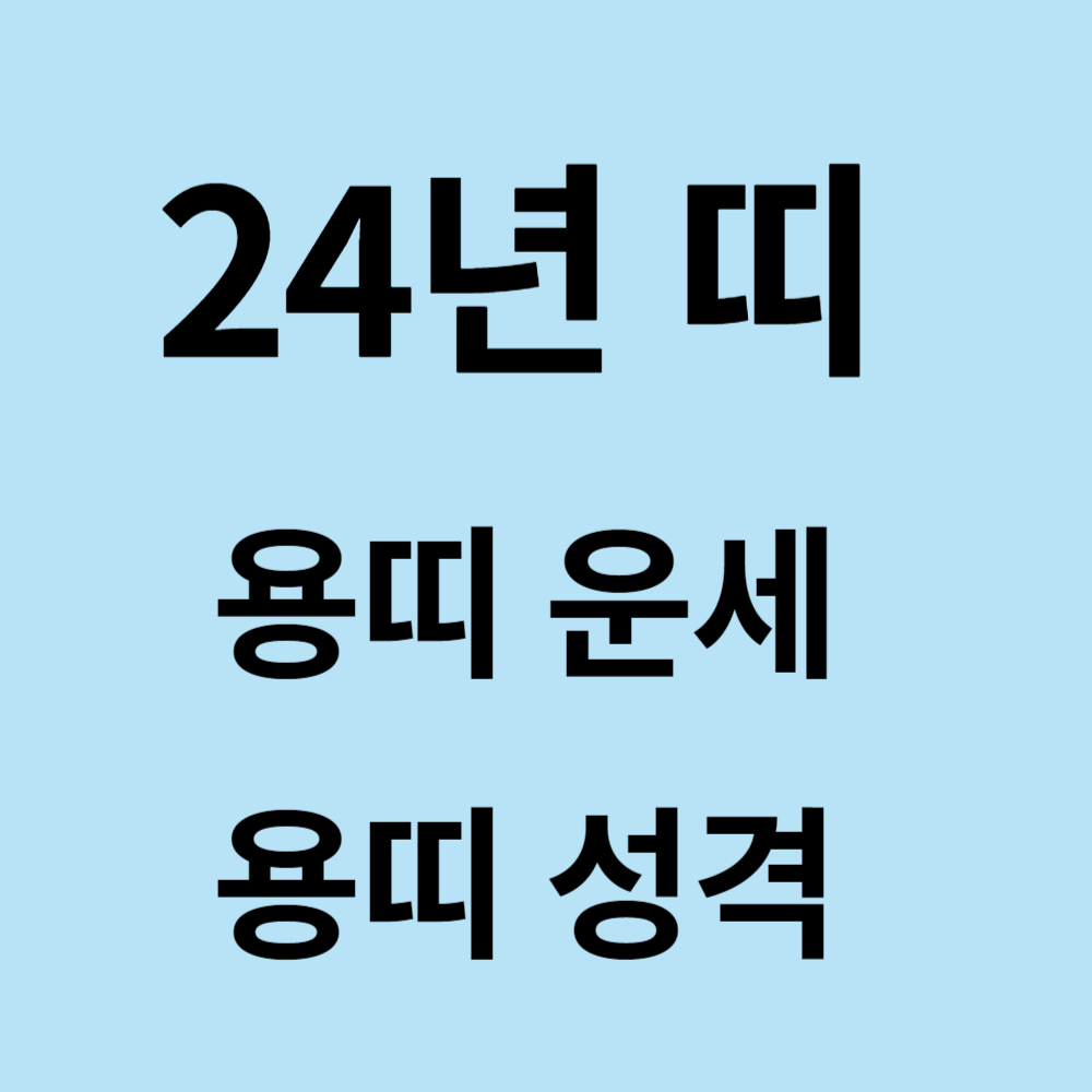 24년 띠