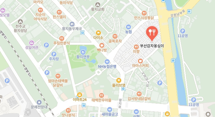 동네한바퀴-태백-감자옹심이칼국수집-어디
