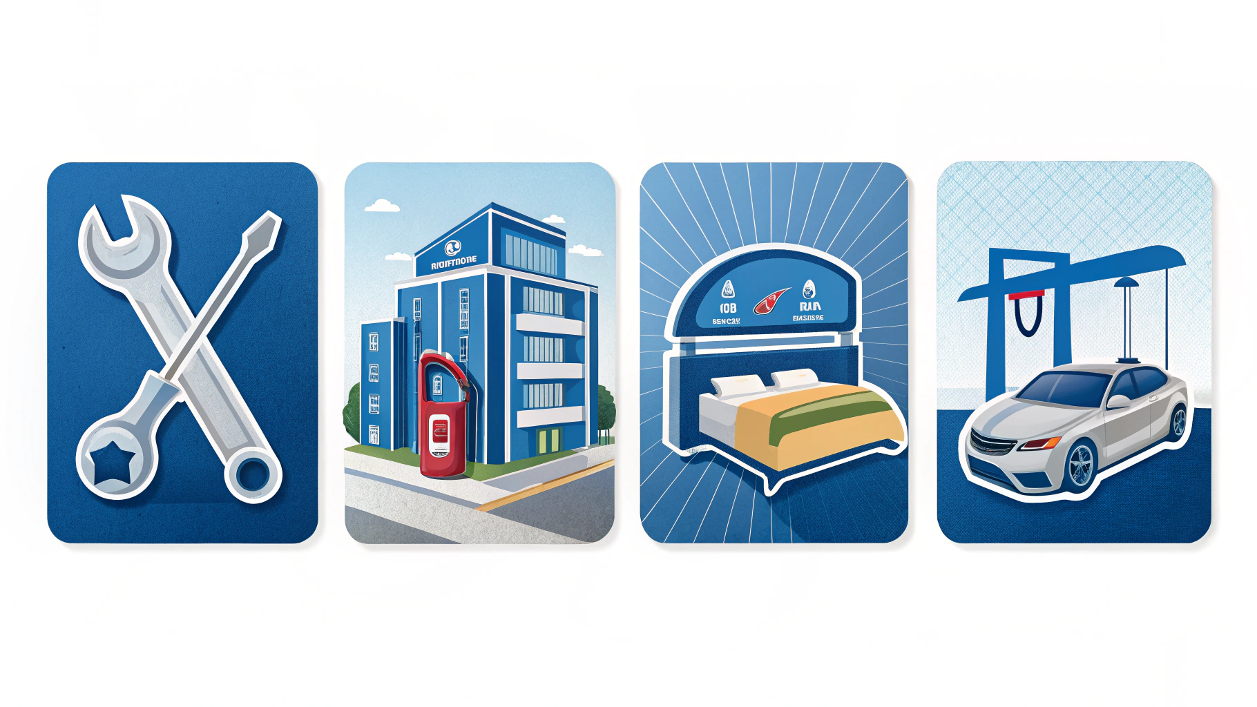 여러 혜택을 이미지로 보여줌