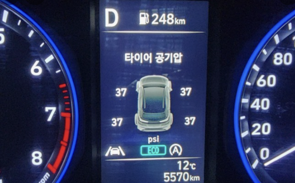 타이어 공기압 부족