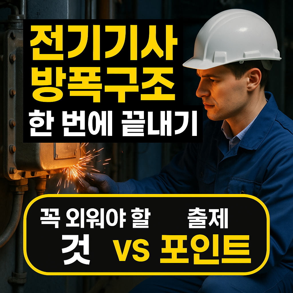 전기기사 방폭구조 한 번에 끝내기, 꼭 외워야 할 것 vs 출제포인트