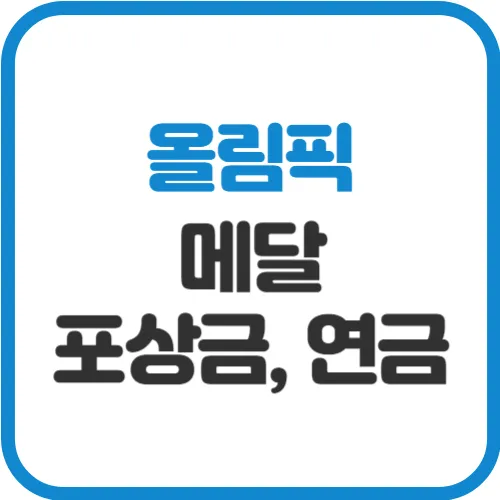 올리핌-메달-포상금-연금