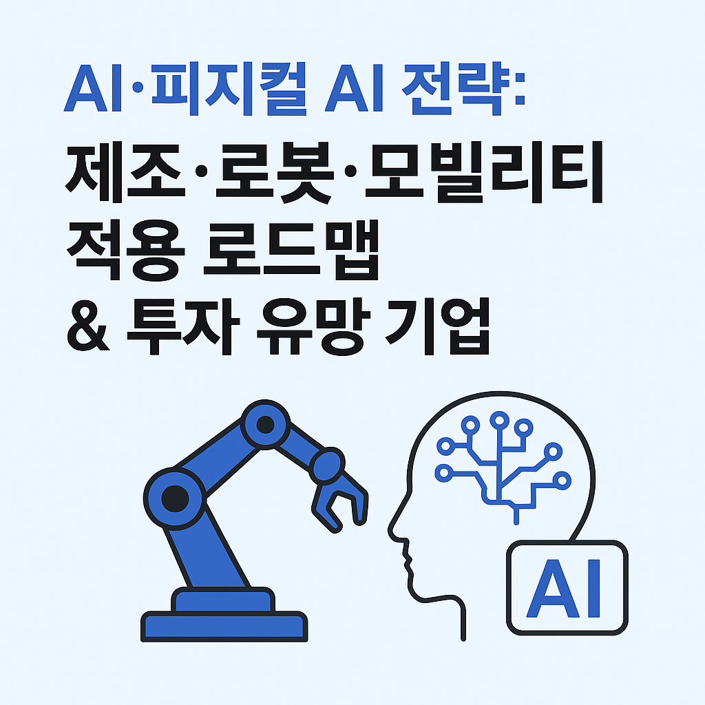 AI&middot;피지컬 AI &mdash; 제조&middot;로봇&middot;모빌리티 적용 로드맵 &amp; 상장사 레퍼런스